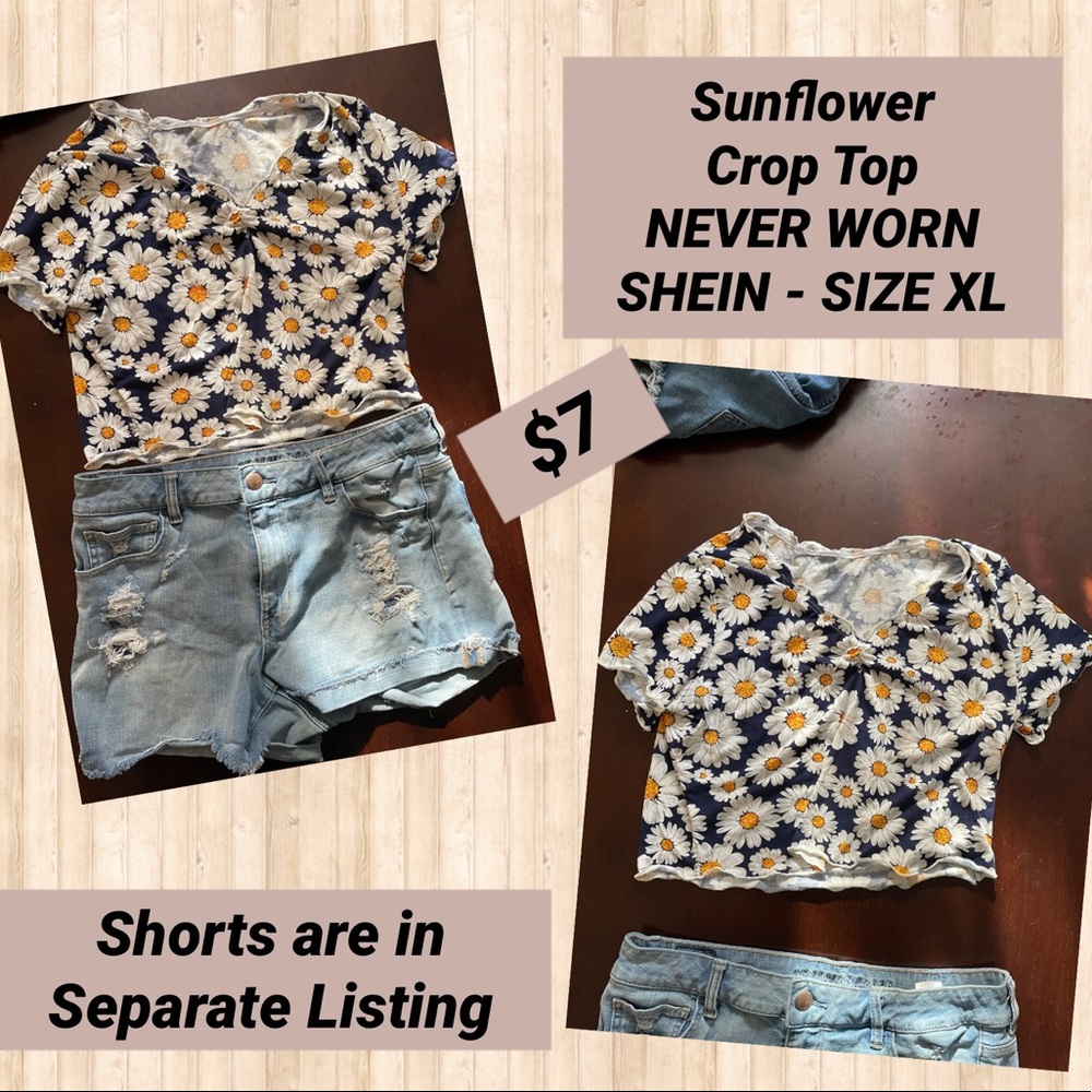 Sunflower Crop Top